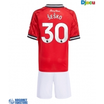 Manchester United Benjamin Sesko #30 Domaci Dres za djecu 2025-26 Kratak Rukav (+ Kratke hlače)